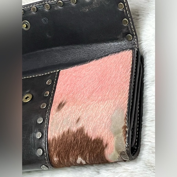 Caroline Herrera LEATHER WALLET vintage - Picture 6 of 15